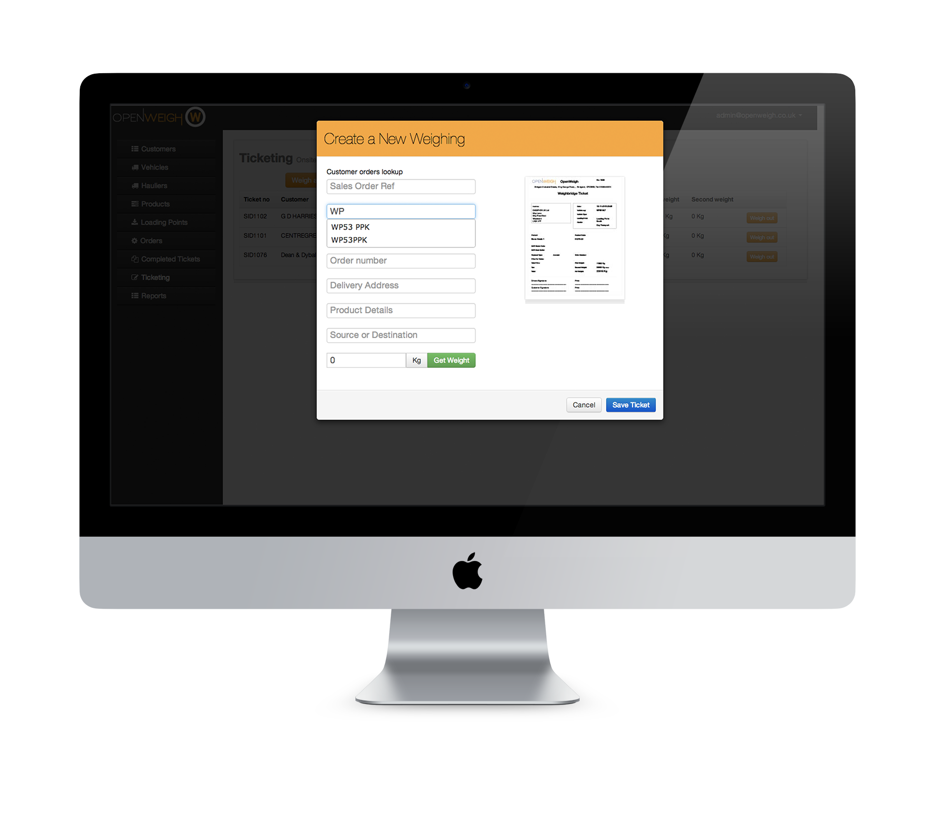 Imac-weighing